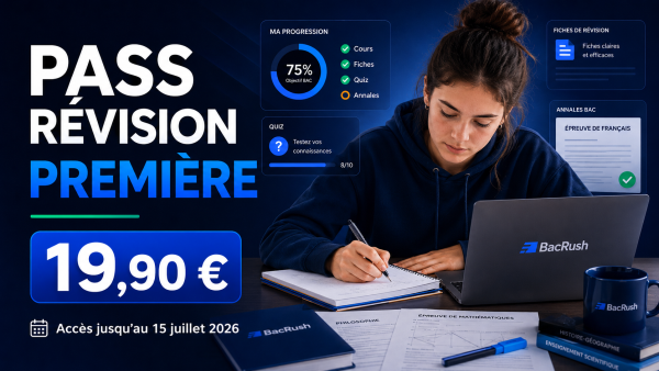 BacRush Première — Pass Révision Première